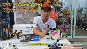 Combo lure Daiwa máy ngang, máy đứng tặng tùm lum. Đồ câu giá rẻ Sài Gòn✅Đồ Câu Phát Tuấn