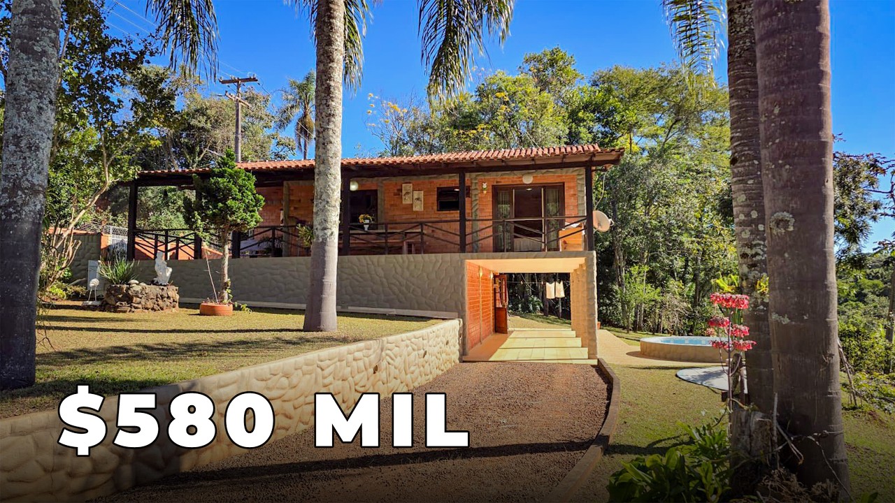 CHÁCARA 2 CASAS GALPÃO FRUTAS RANCHO RIO CACHOEIRA PISCINAS NATURAIS R$ 580 MIL-Código:2546