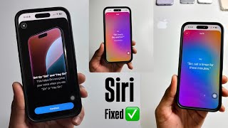 Hey Siriが機能しない | Hey Siriの検出が機能しない - 修正済み | iPhone 16のSiriが機能しない