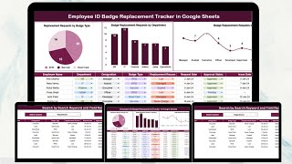 Employee ID Badge Replacement Tracker in Google Sheets