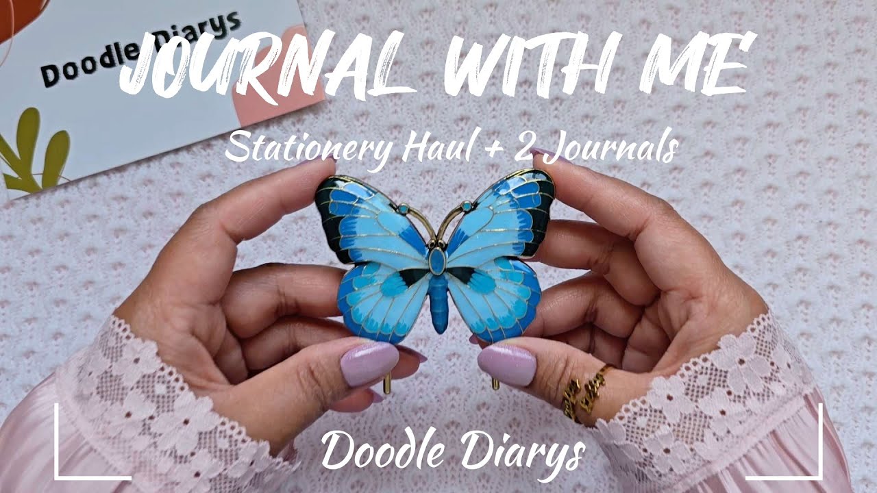 ASMR Journaling | 2 Journals + Stationery Haul ft @doodlediarys