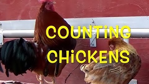 COUNTING NUMBERS 1-10 (Farm CHICKENS) Babies, Toddlers, Preschool  -  Learn English