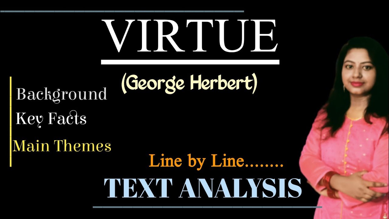 summary of the poem virtue by george herbert