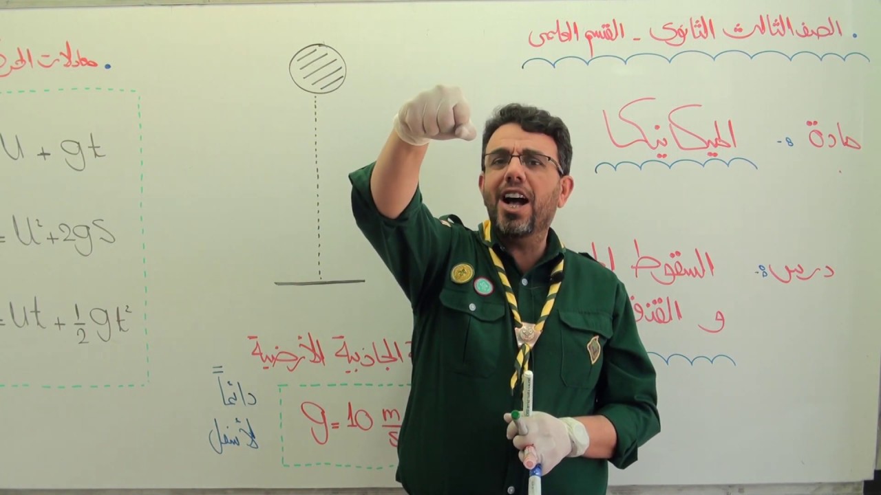 التعليم الإلكتروني - الميكانيكا- السقوط الحر4