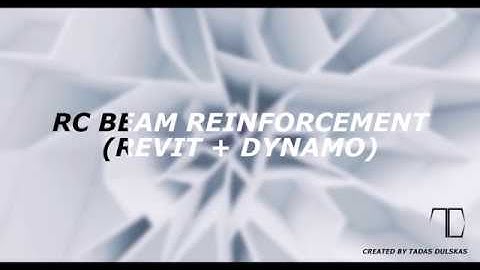 RC BEAM REINFORCEMENT (REVIT + DYNAMO)