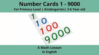 Forming Numbers with Large Number Cards (1-9000)|Montessori Math Lesson |3-6 Years Old|Primary Level