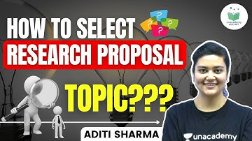 NTA UGC NET 2021 | How to Select Research Proposal | by Aditi Sharma