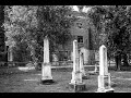 Abandoned Clarksdale High School with a Cemetery on its Lawn