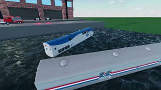 Amtrak crashes and falls into water in RSS!