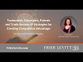 Trademarks, Copyrights, Patents and Trade Secrets: IP Strategies for Creating Competitive Advantage
