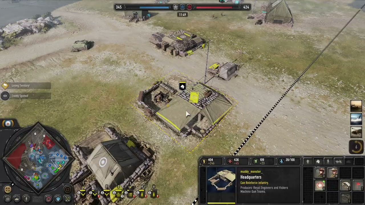 CoH3: 4v4: Bronze to Gold w/ British Forces [Heavy Armor]