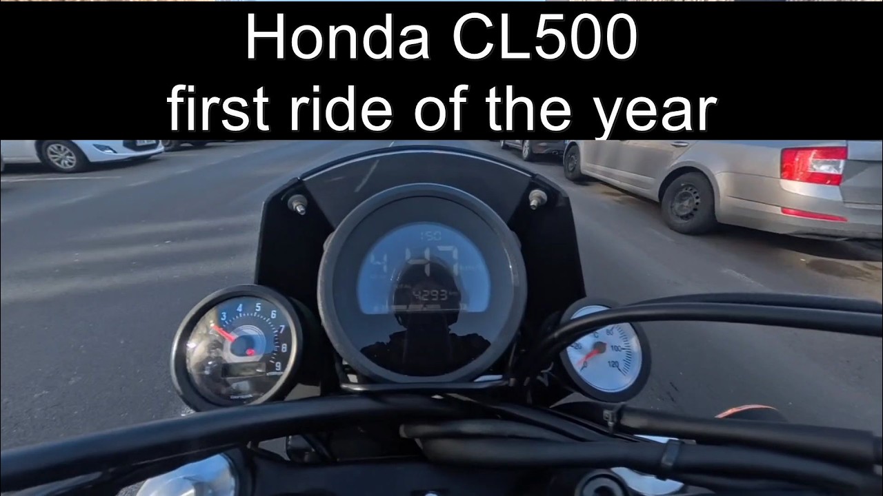 First Ride And First Video Of The Year - Honda CL500