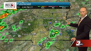 Hot temps stick around Friday, followed by some rain chances