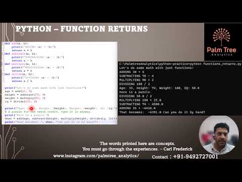 Python-17. TOM Functions Returns