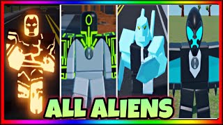 Roblox Omni X - ALL ALIENS! | Ben 10 Roblox Omni X Watch