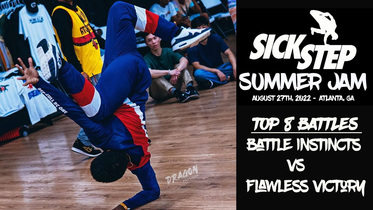 Sick Step Summer Jam 2022 Breakdance competition |Battle Instincts vs Flawless Victory | Bboy Crumbs