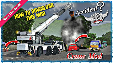 How to add this crane mod for bussid || accident map mod || don