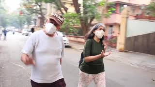 Naseeruddin Shah Along With Wife Ratna Pathak Shah Snapped Evening Walk In Bandra