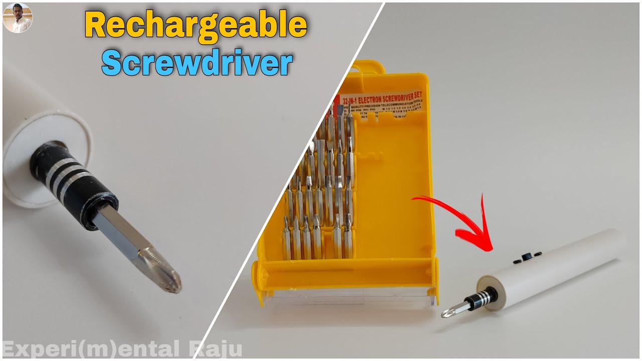 Electric Screwdriver कैसे बनाये | How to make Cordless Screwdriver from N20 Gear Motor.