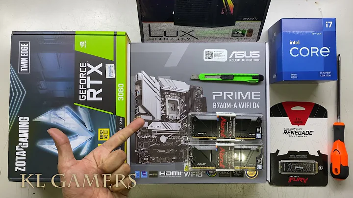 intel Core i7 12700F ASUS PRIME B760M-A WIFI D4 ZOTAC RTX3060 RGB Gaming PC Build