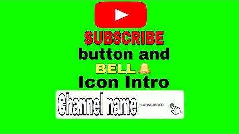 Subscribe Button and Bell Icon Intro | Green Screen Video | Youtube videos | NG Technology