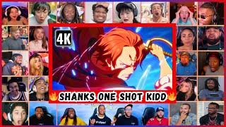 30 Reactors Shanks One Shot Kidd Mega Reaction Mashup - One Piece Episode 1112 Reaction Mashup