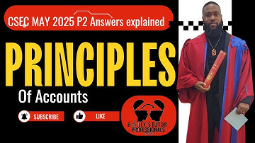 CSEC POA Paper 2 May 2025 Answers explained