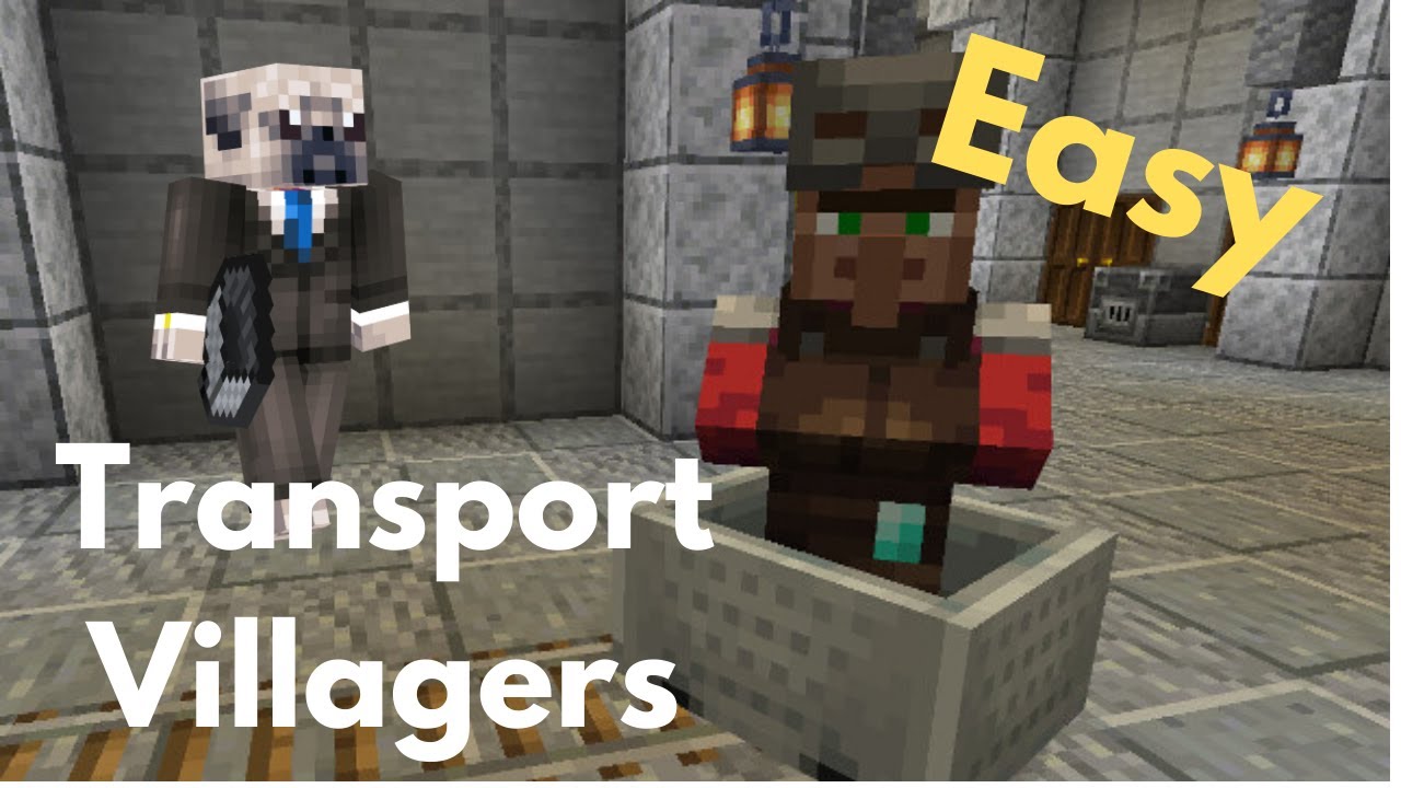How to Transport Villagers in Minecraft Survival Tips 2 YouTube