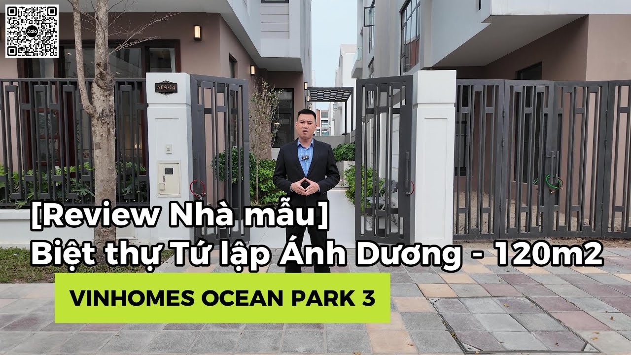 [Review Nhà mẫu] Biệt thự Tứ lập Ánh Dương 120m2, hoàn thiện 5 tầng - Vinhomes Ocean Park 3