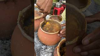 Spicy Chicken Cooked in Matki over Coal Stove streetfood handi