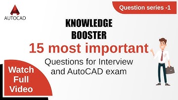 AutoCAD Question Series 1 ( most asked questions in  RRBJE, Raj JE, State JE,interview and exam)