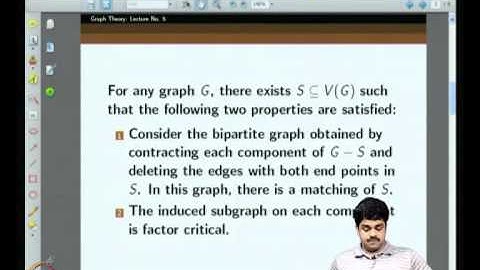 Mod-01 Lec-05 More on Tutte