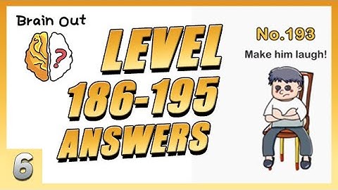 *NEW* Brain Out Detailed Answers Level 186-195 | Gameplay Ep.6