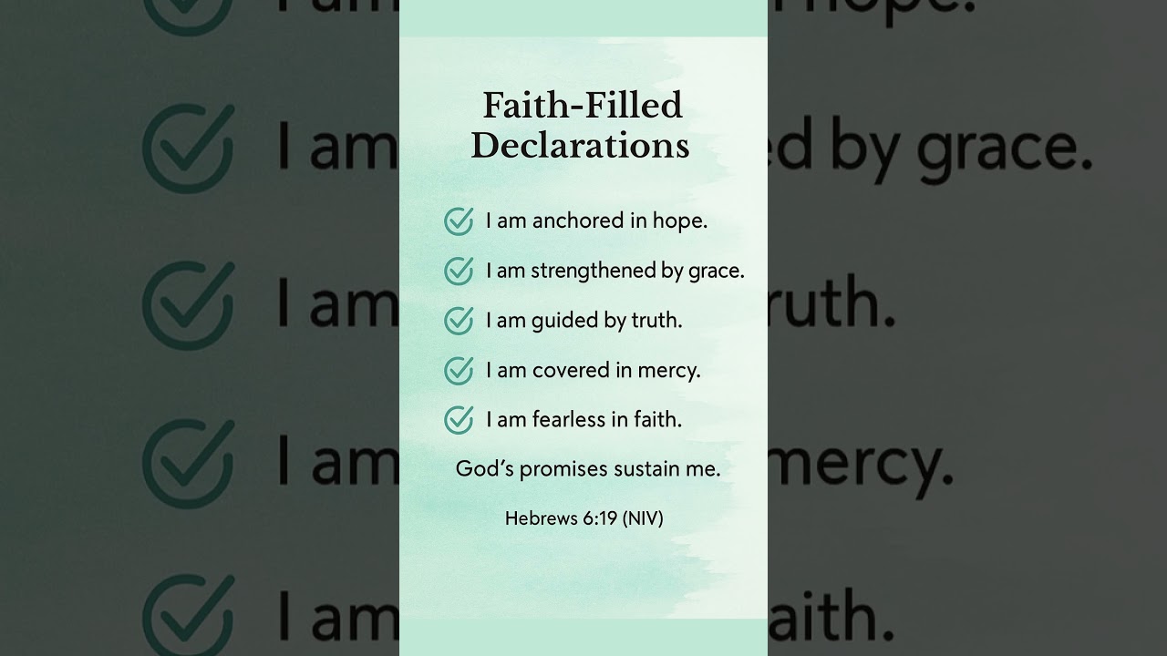 Declaration of Hope | Anchored in Hebrews 