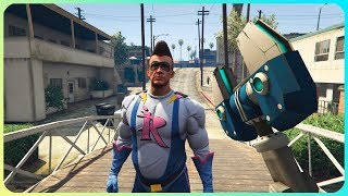 Using Ratchet & Clank weapons in GTA V for 12 minutes and 29 seconds
