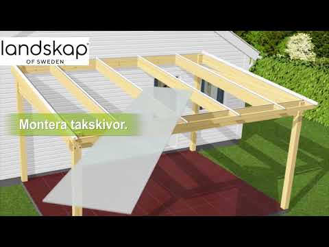 Video: Hur långt ifrån varandra placerar ni pergola takbjälkar?