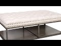 Modern Cream Leather Ottoman Coffee Table Modern Cream Leather Ottoman Coffee Table