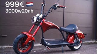 : E-Scooter Elektroroller Chopper Harley Citycoco 3000W Zertifiziet EEC r804-m3