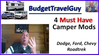 Roadtrek and Dodge Cargo Camper Van Mods (#Vanlife Modifications)