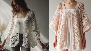 Beautiful crochet cardigan designs for summer// #crochet