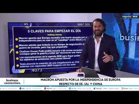 Macron advierte contra la amenaza del &ldquo;vasallaje&rdquo; de Europa de EEUU y China en la energ&iacute;a