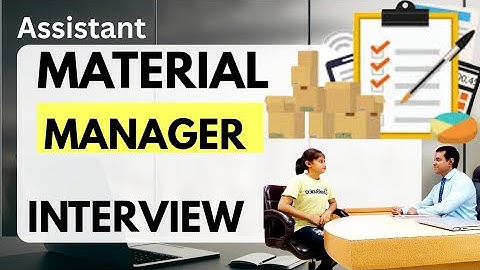 Assistant Material Manager Interview l Inventory Manager interview Questions l PD Classes