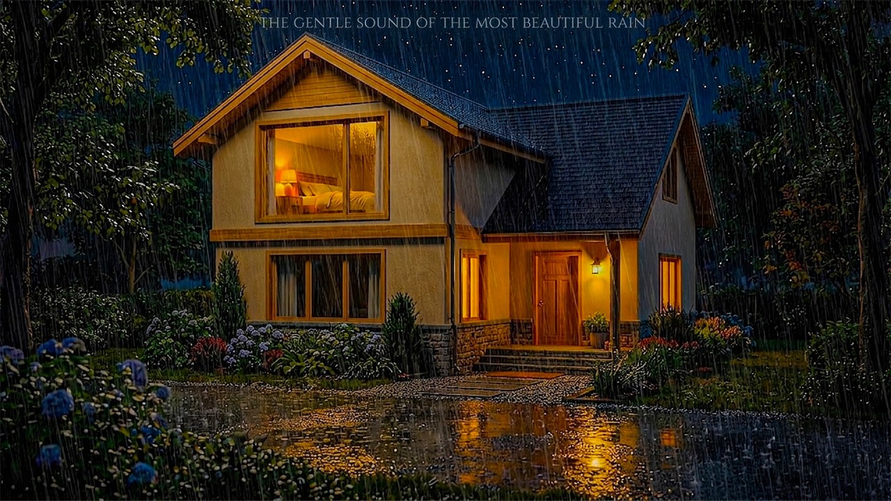 The house is listening to a very faint sound of rain; it's an ...