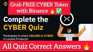 Binance Simple Earn CYBER Quiz Correct Answers ✅🔥 #binance #binancerewards