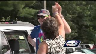 Special Olympian returns home to hero's welcome