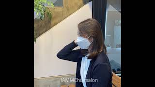 #중단발 #중단발펌 #레이어드컷 #미용실 #미용 #아이엠미헤어살롱 #여자머리 #여자머리스타일 #애쉬브라운 #카키 #염색 #파마