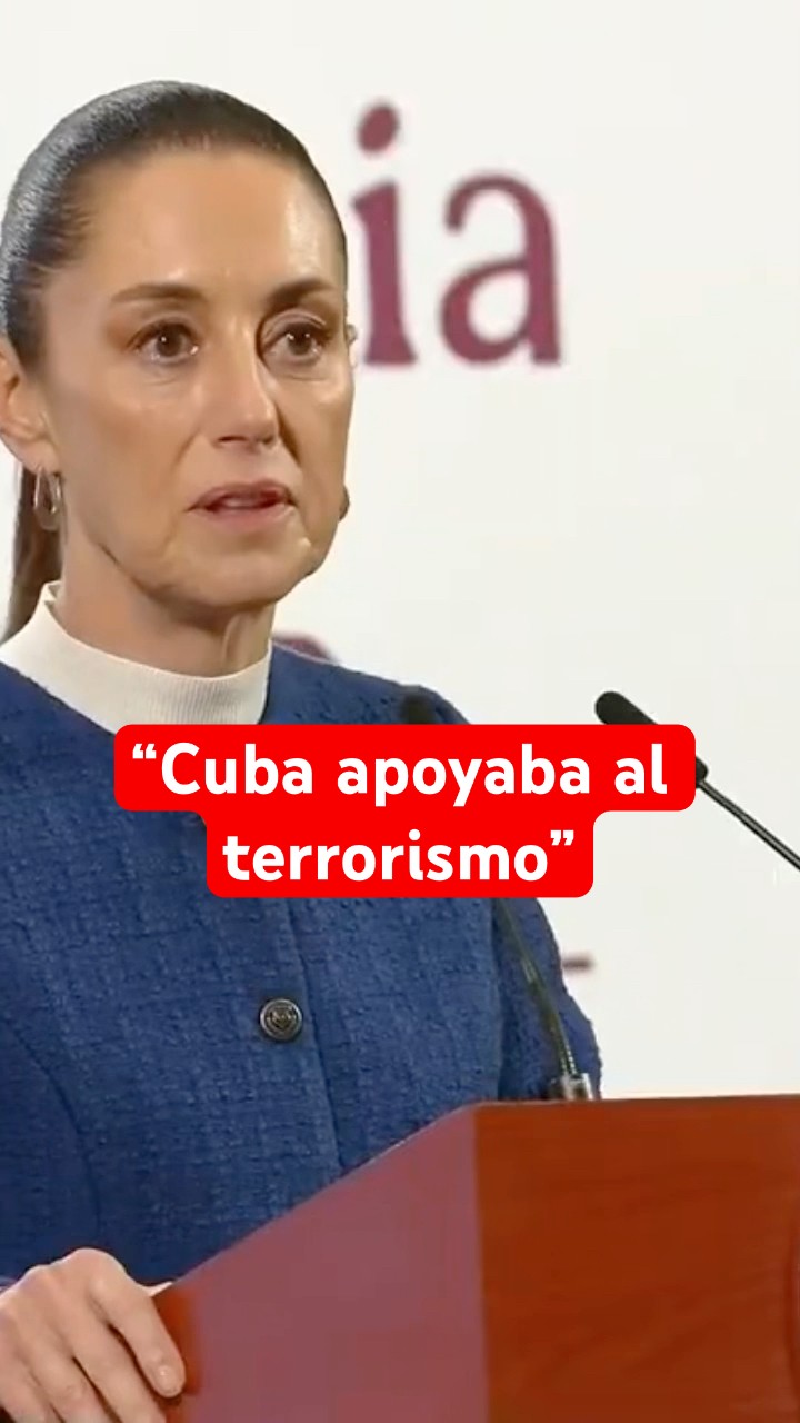Sheinbaum celebra retiro de Cuba de lista de países que apoyan al terrorismo #shorts