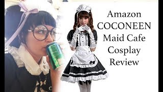 Maid Cafe Cosplay Amazon COCONEEN Review how to dress up a generic costume