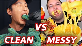 CLEAN vs MESSY Mukbangers