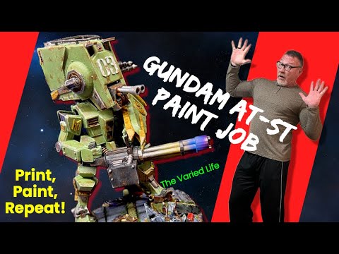 Final Paint Job on Star Wars Gundam ATST Walker Robot Dreadnought - Beautiful or Not?